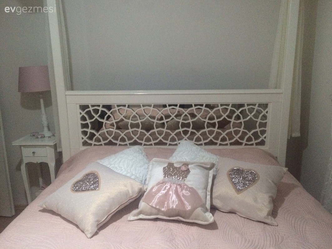 Beyaz, Pastel renkler, Pembe, Yatak Odası