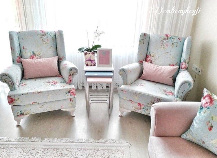 Berjer, Mavi, Oturma Odası, Pembe, Yeşil