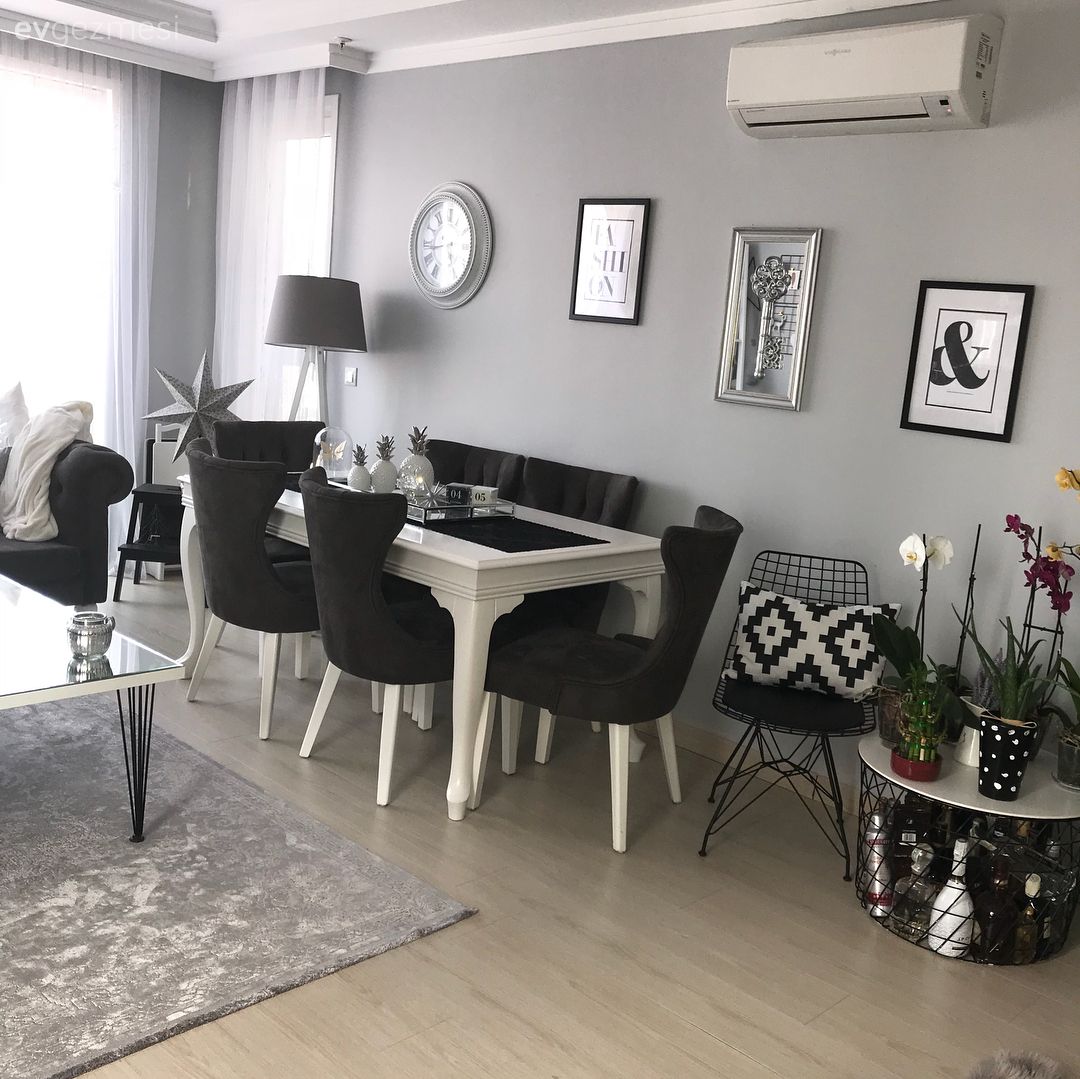 Salon, Yemek Odası, Gri
