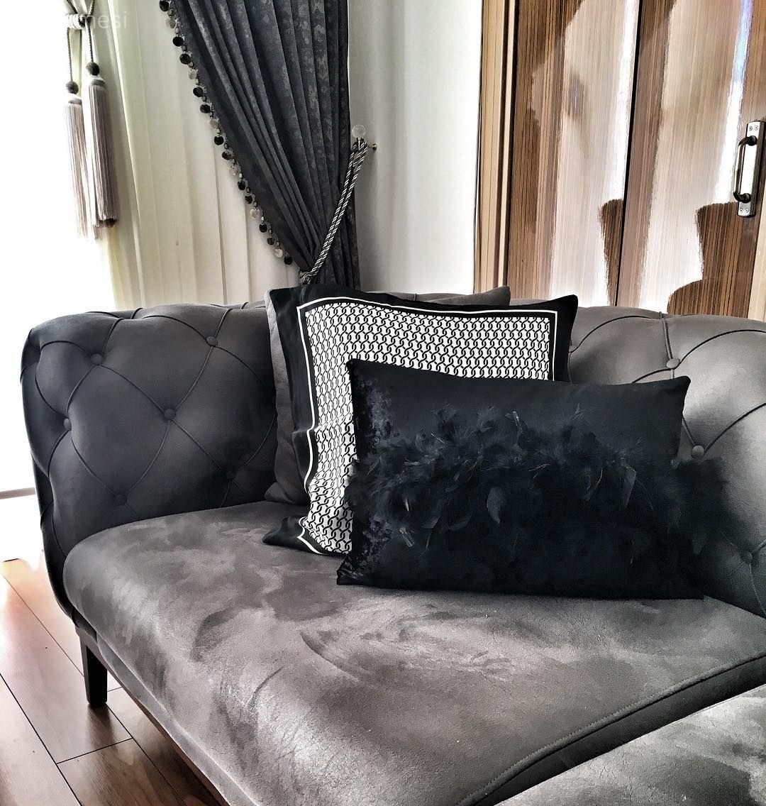 Kırlent, Salon, Siyah