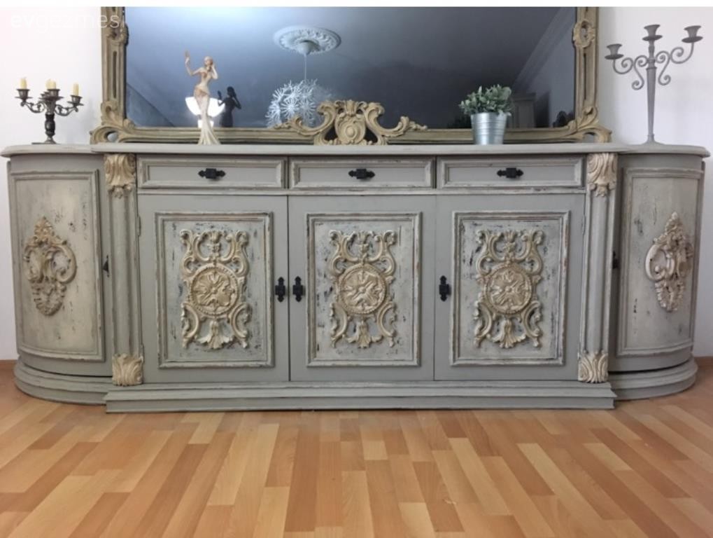 Eski ceviz konsoldan, şık bir eskitme konsola: Şule hanımın dönüşümü..