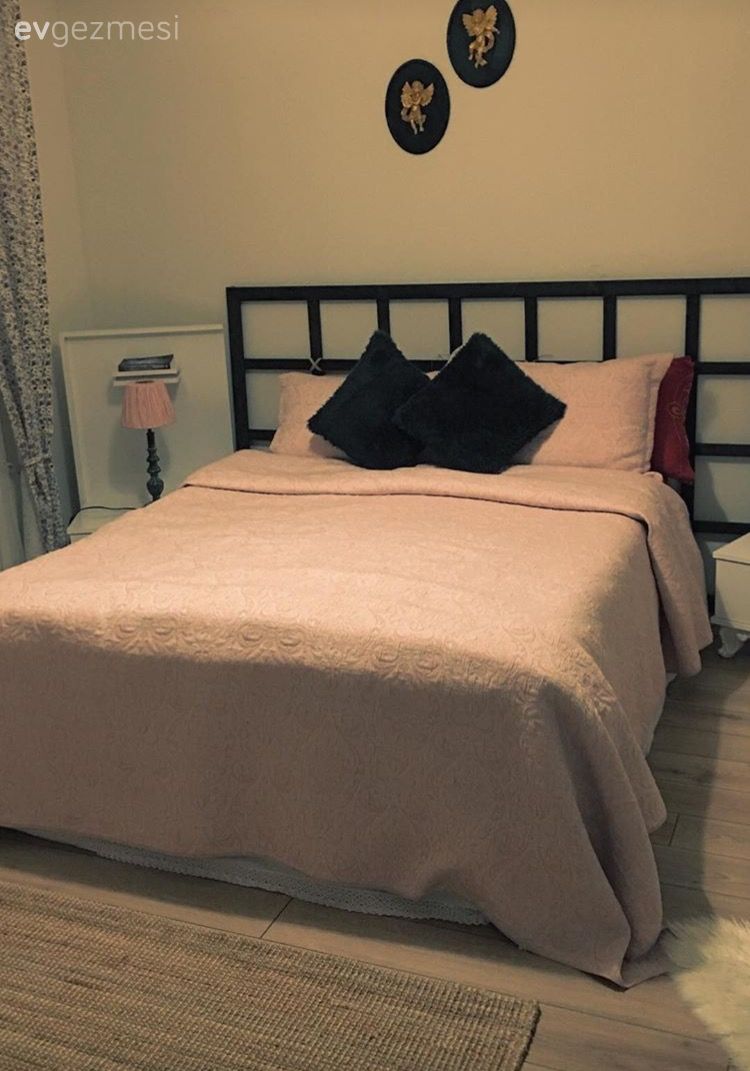 Sıcak renkler, sade çizgide mobilyalar.. Fatma hanımın yeni evi.