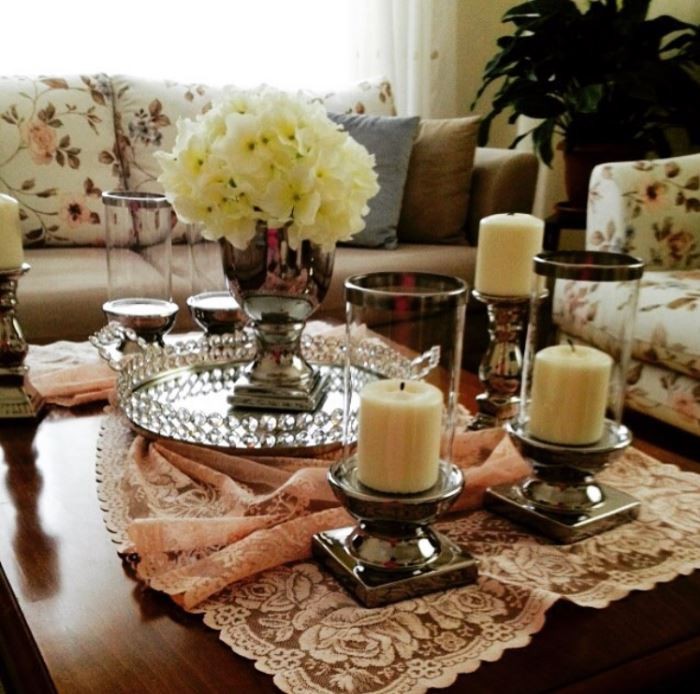 Dekoratif Objeler, Mum, Salon, Sehpa