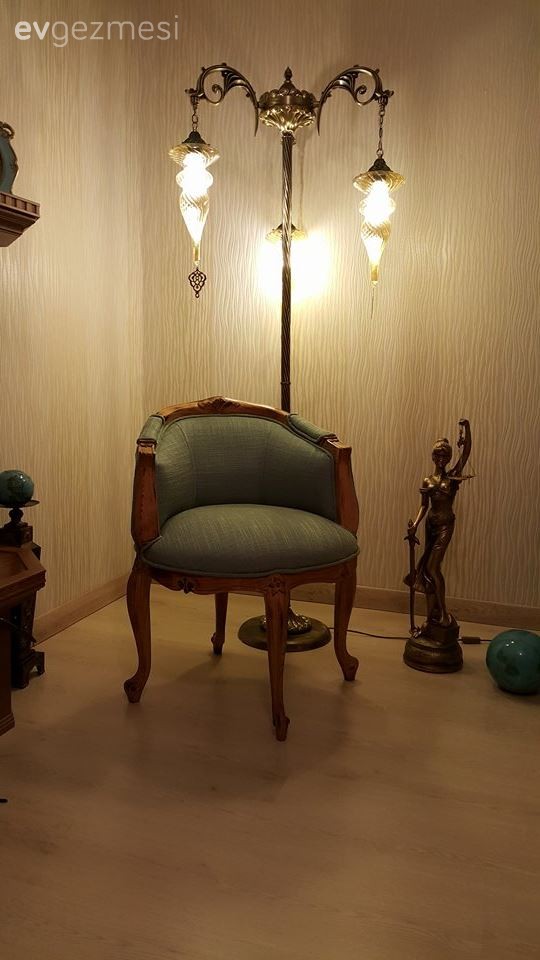 Berjer, Mavi, Salon, Vintage