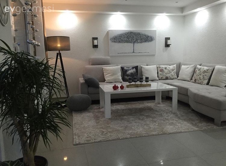 Havva hanımın modern stilde, sade ve şık evi..