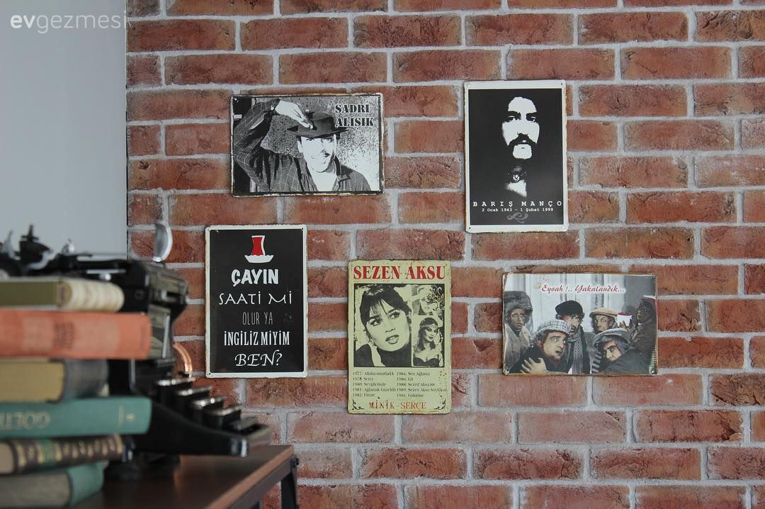 Taş duvar, Çalışma odası, Duvar dekorasyonu