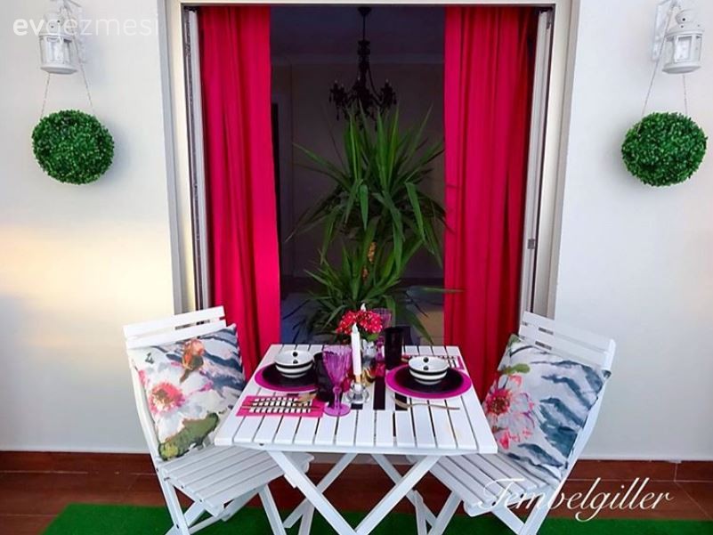 Balkon, Fon perde, Perde