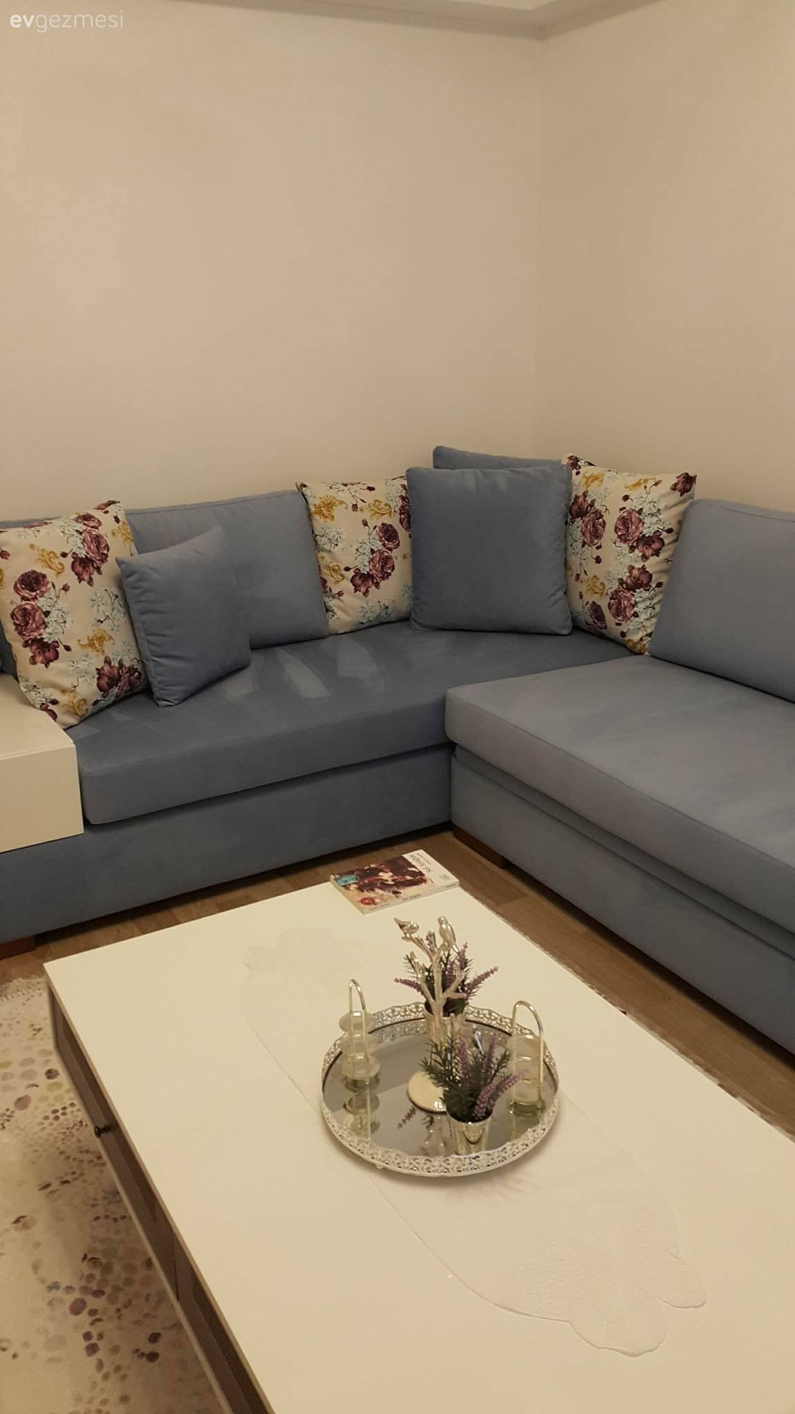 Köşe koltuk, Mavi, Oturma Odası