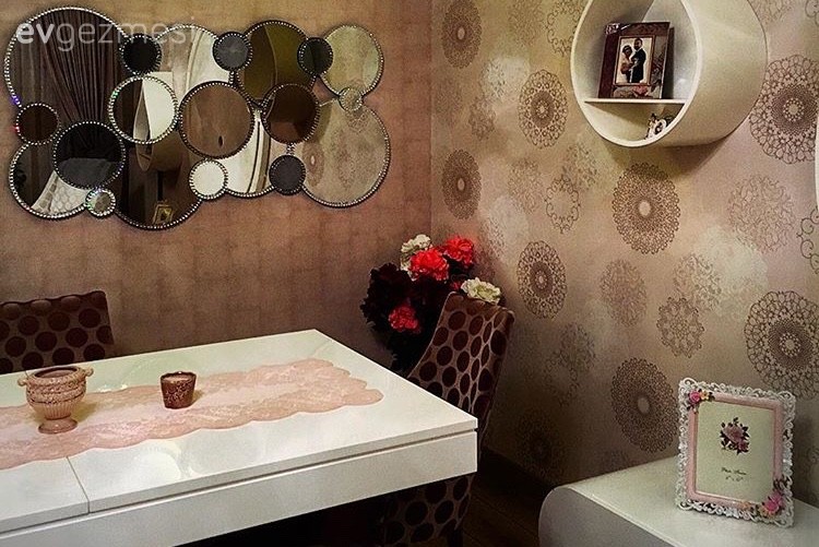Ayna, Duvar rafı, Salon, Yemek Odası