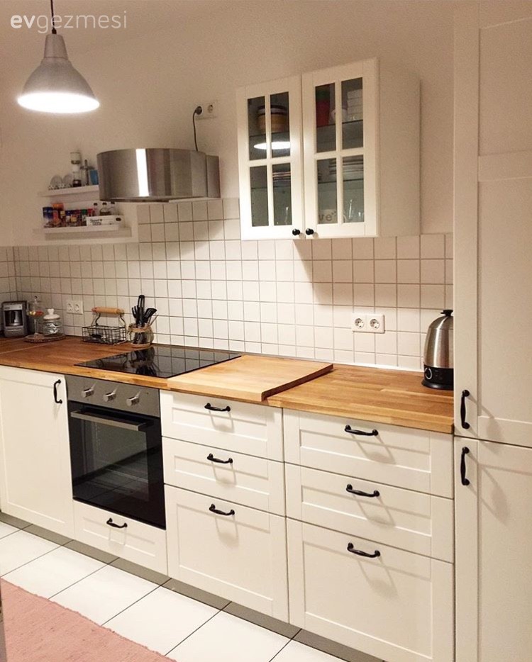 Ahşap Mobilya, Beyaz mutfak, Country mutfak, Mutfak