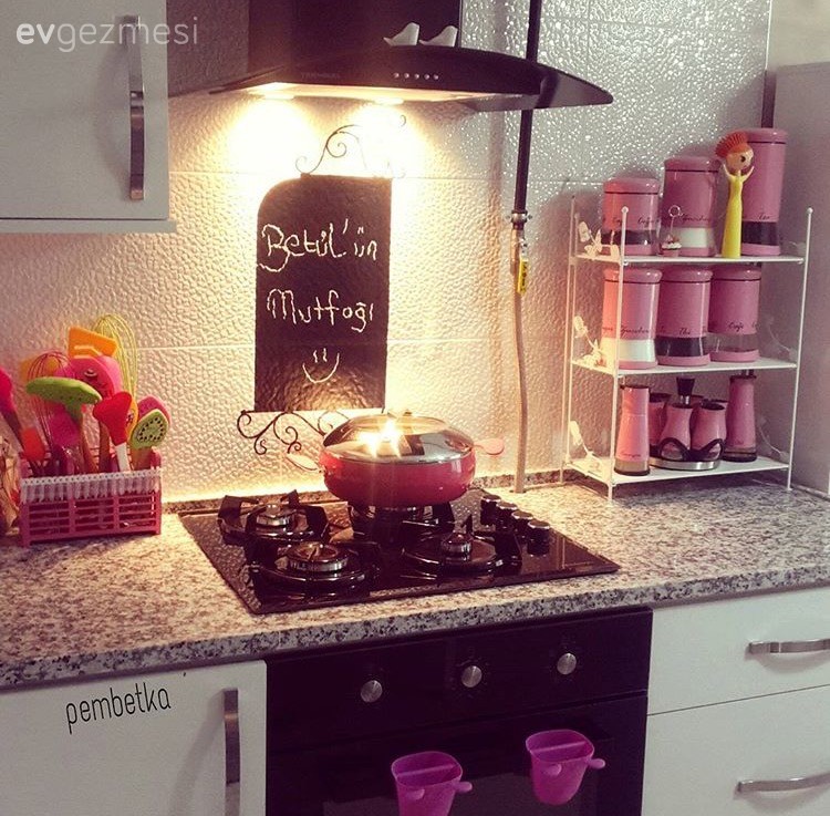 Ankastre, Beyaz mutfak, Mutfak, Mutfak aksesuarları, Pembe