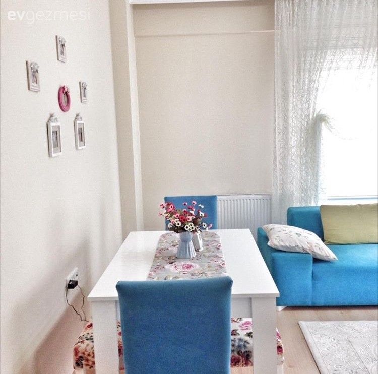 Duvar dekorasyonu, Mavi, Salon, Yemek Odası