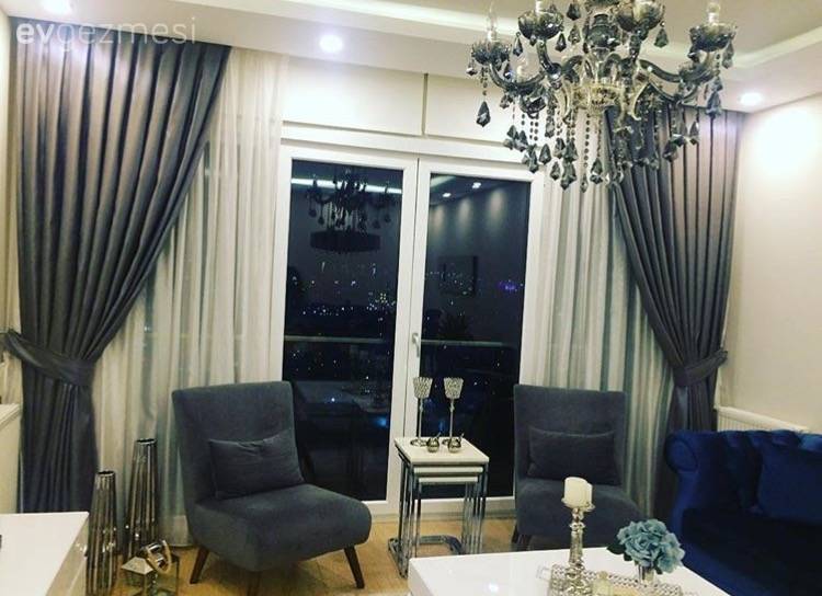 Avize, Berjer, Fon perde, Kahverengi, Perde, Aydınlatma