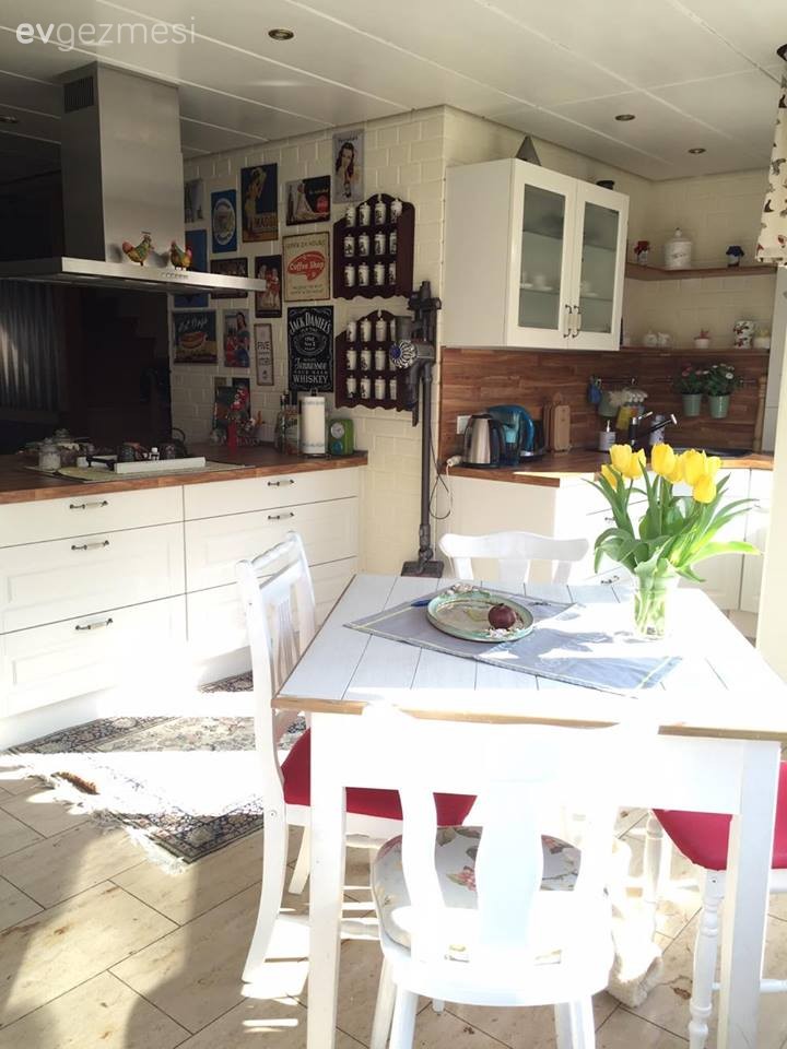 Country mutfak, Mutfak, Ada mutfak, Mutfak masası