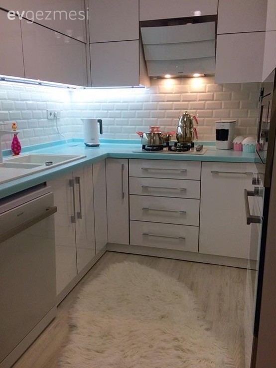 Ankastre, Beyaz mutfak, Mavi, Mutfak