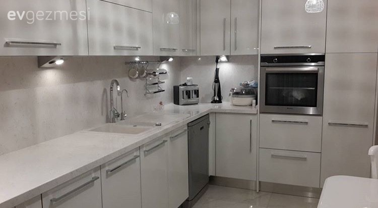 Beyaz mutfak, Modern mutfak, Mutfak