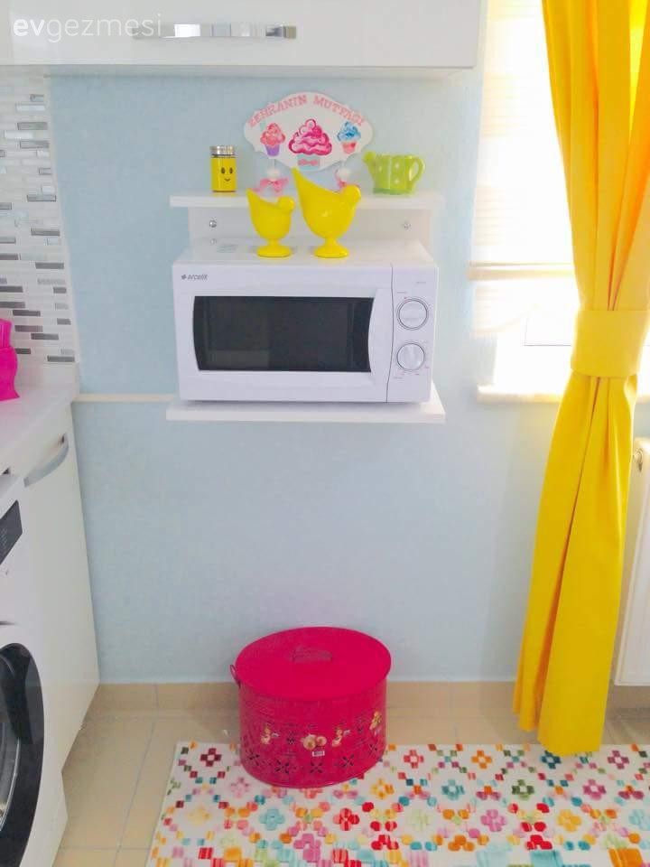 Amerikan Mutfak, Fon perde, Sarı, Perde