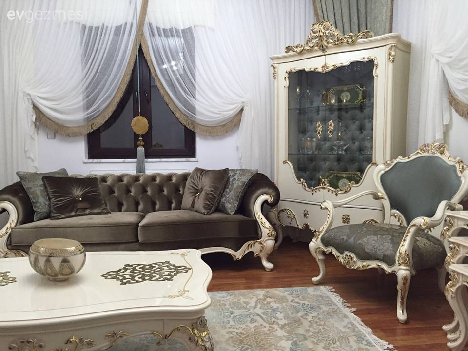 Berjer, Perde, Salon, Sehpa