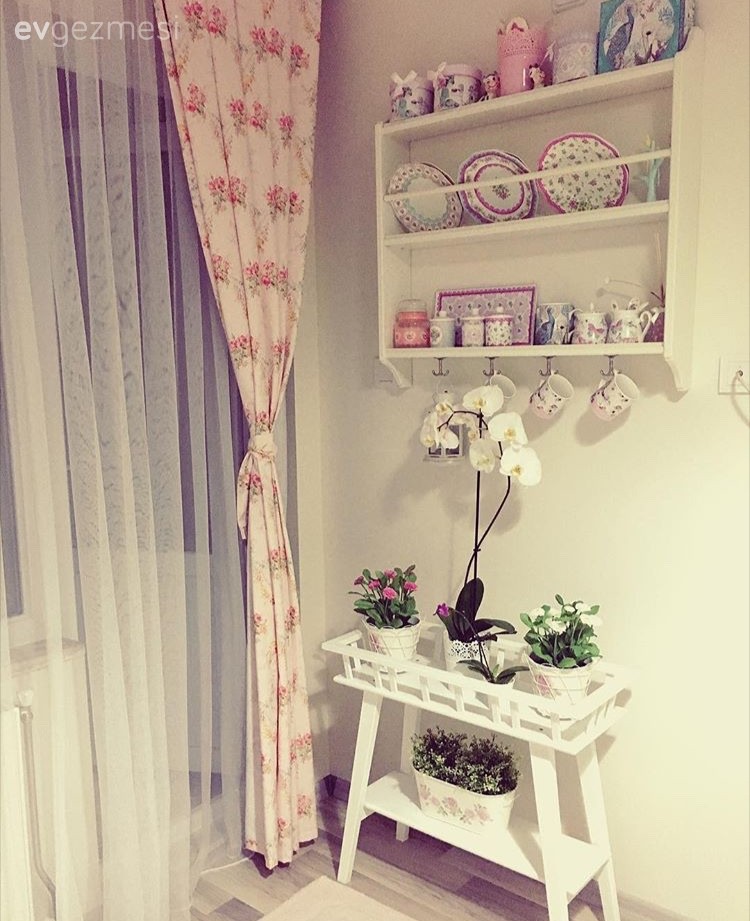 Çiçeklik, Mutfak, Perde, Terek