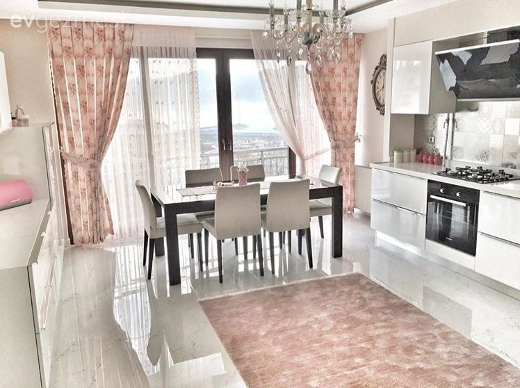 Fon perde, Halı, Mutfak, Perde, Mutfak masası