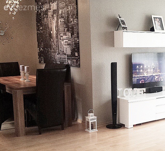 Salon, Tv ünitesi, Mutfak masası