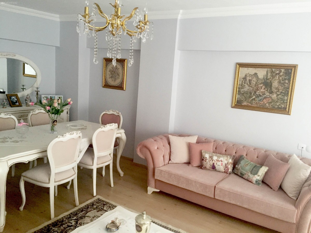 Altın, Avize, Pembe, Salon, Yemek Odası, Aydınlatma