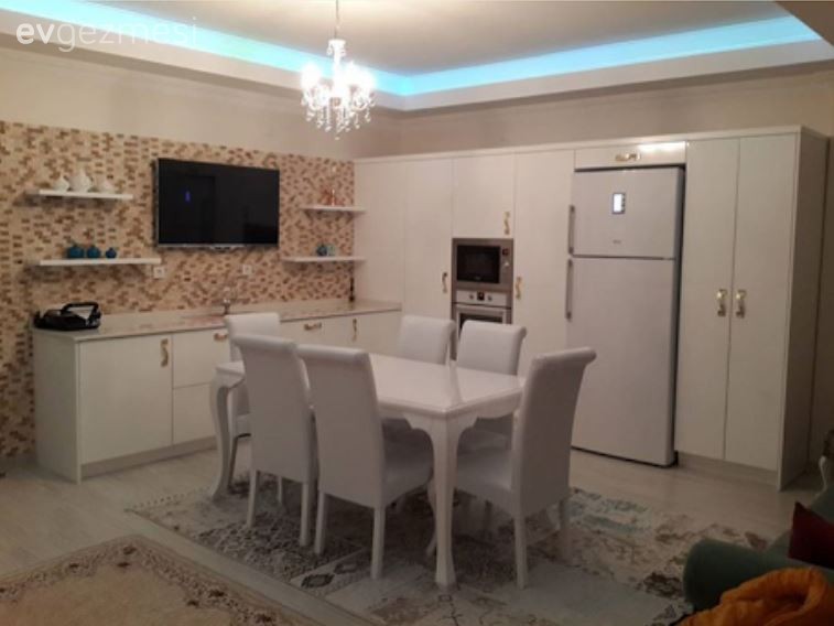 Beyaz, Beyaz mutfak, Salon, Mutfak masası