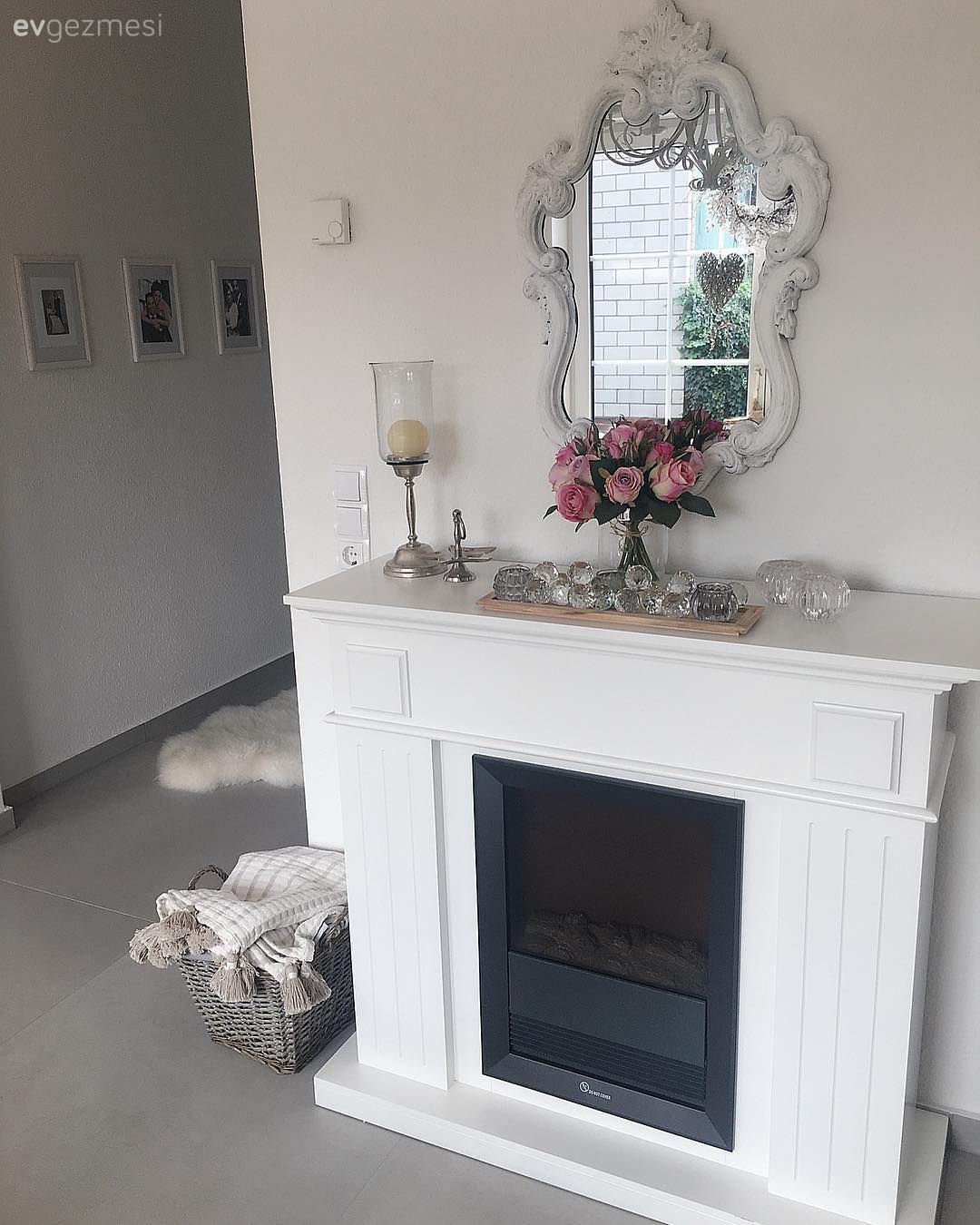 Ayna, Şömine, Country