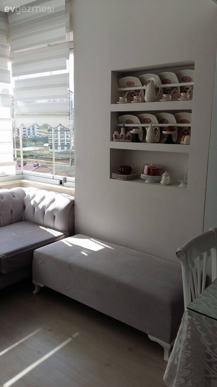 Beyaz mutfak, Modern mutfak, Mutfak, Duvar Nişleri