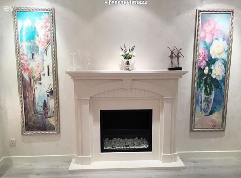 Salon, Şömine, Tablo