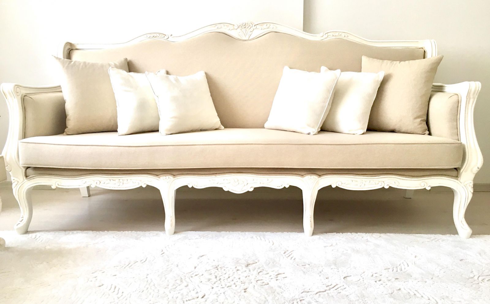 Salon, Krem, Country, Country salon, Halı, Beyaz halı