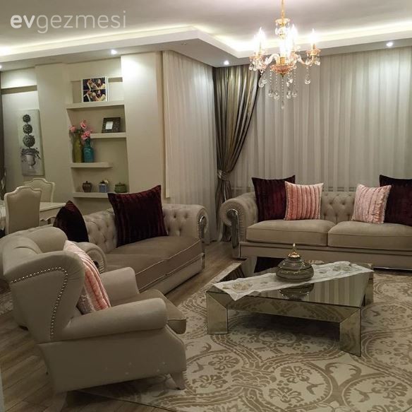 Sena hanımın konforu ön planda tutan sıcak evi..