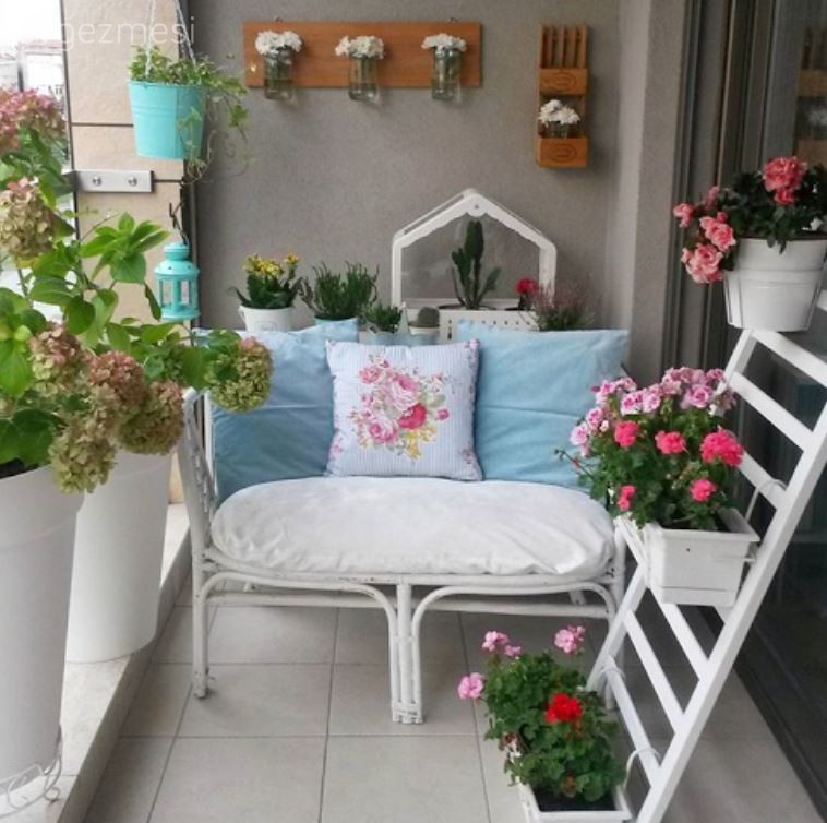 Ayşegül hanımın kasımpatılı balkonu..