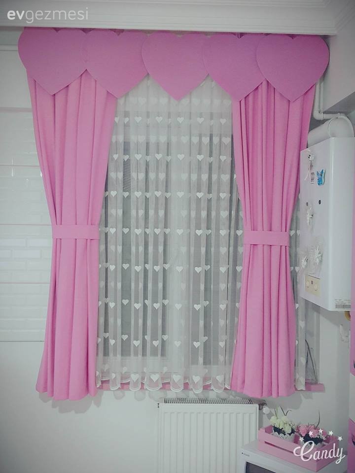 Mutfak, Pembe, Perde