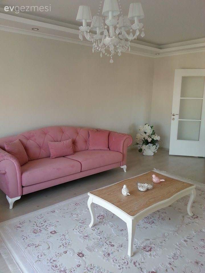 Halı, Pembe, Salon, Sehpa
