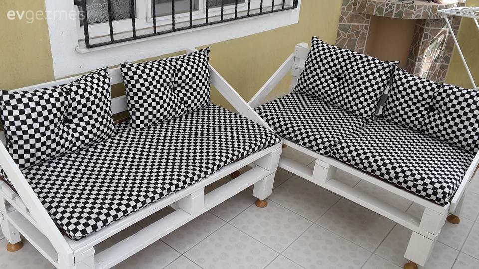 Mobilya boyama, Palet, Siyah- Beyaz