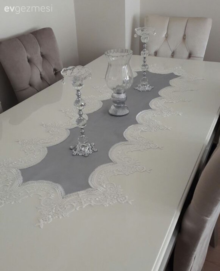 Gri, Salon, Yemek Odası