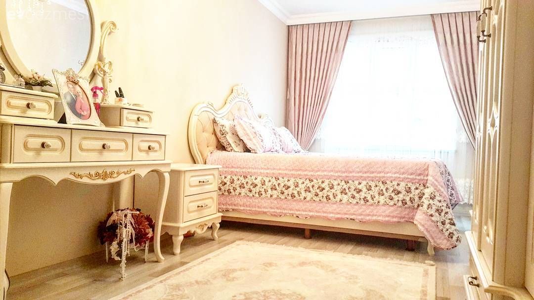 Country, Halı, Pembe, Perde, Yatak Odası, Yatak örtüsü
