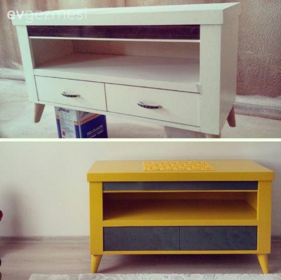 Öncesi / Sonrası, Sarı, Tv ünitesi