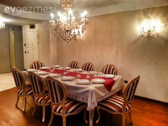 Aydınlatma, Çizgili desen, Kırmızı, Yemek Odası