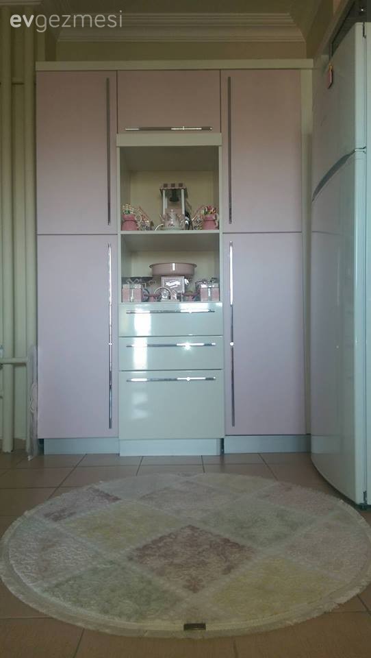 Mutfak, Pembe, Pembe mutfak, Yapışkanlı folyo