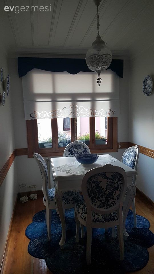 Mavi, Perde, Yemek Odası