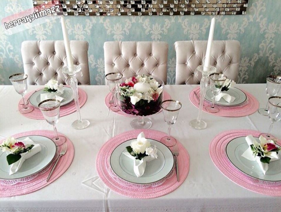 Pembe, Sunum, Yeşil