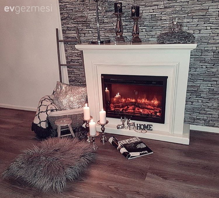 Dekoratif Objeler, Gümüş, Salon, Şamdan, Şömine