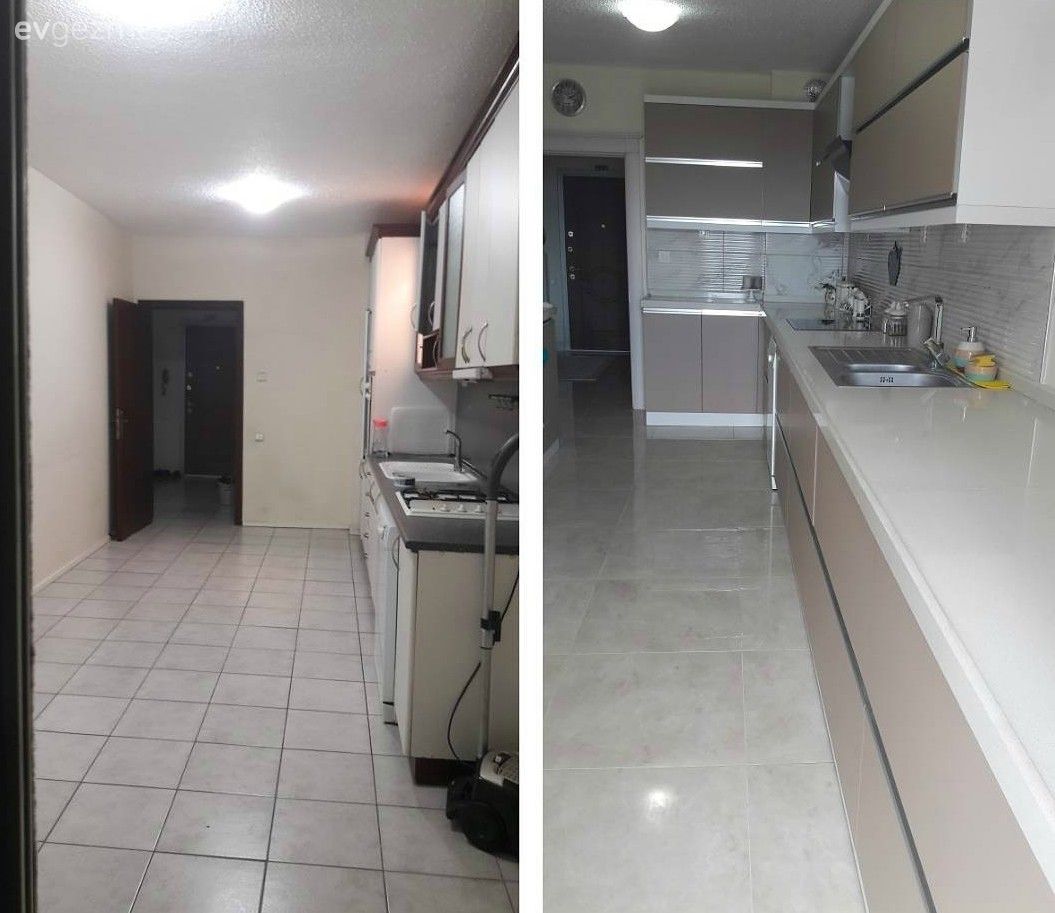 Mutfak, Mutfak tadilat, Öncesi / Sonrası, Capuccino mutfak