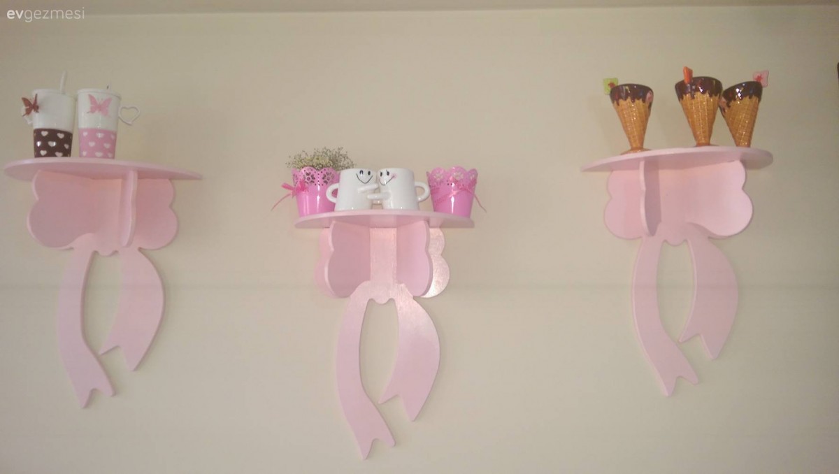 Mutfak, Pembe, Duvar rafı