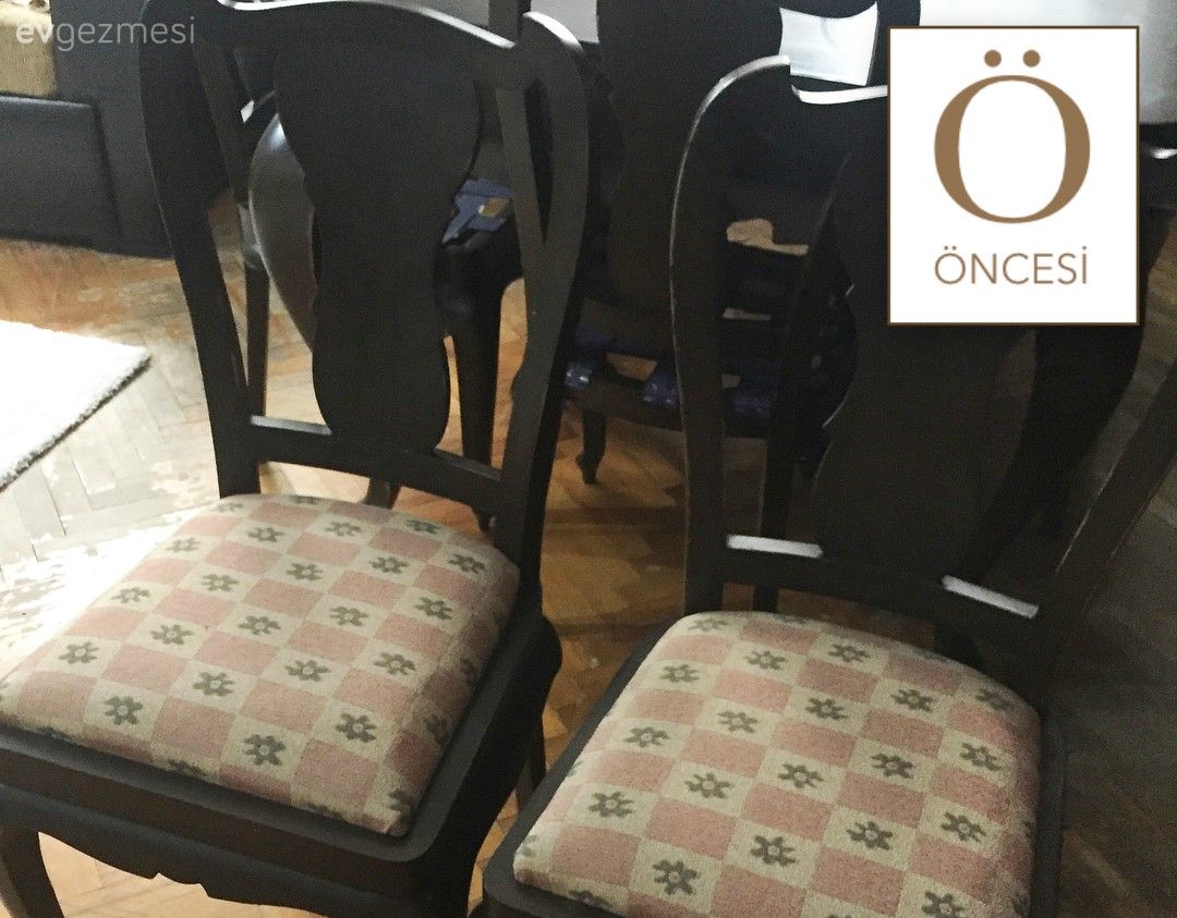 Yeniden yaratılmış venge mobilyalar. Burcu hanımın harika dönüşümü..