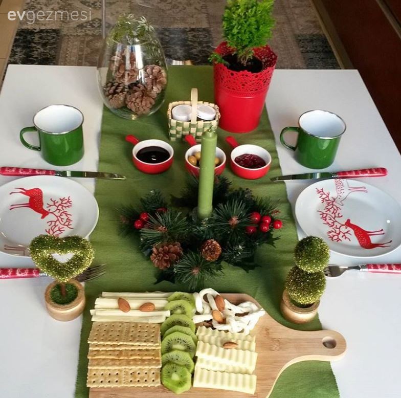 Dekoratif Objeler, Kırmızı, Sunum, Yeşil