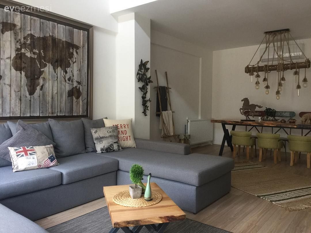 Bu Loft Daire Endüstriyel Mobilyalarla Kendini Bulmuş!