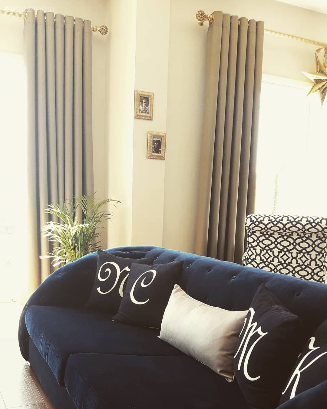 Salon, Lacivert, Kırlent